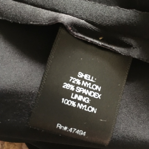 New NORMA KAMALI Mio Bandeau Black One Piece Swim Suit Clear Straps XL - Picture 8 of 9